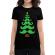 Tricou adler dama moustache christmas tree negru