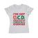 Tricou adler dama obsessive christmas disorder alb