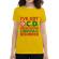 Tricou adler dama obsessive christmas disorder galben