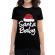 Tricou adler dama santa baby negru