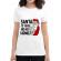 Tricou adler dama santa is your homie alb