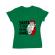 Tricou adler dama santa is your homie verde mediu