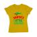 Tricou adler dama santas little helper galben