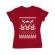 Tricou adler dama ski time rosu