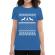 Tricou adler dama ugly sweater albastru azuriu
