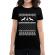 Tricou adler dama ugly sweater negru