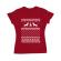 Tricou adler dama ugly sweater rosu