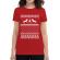 Tricou adler dama ugly sweater rosu
