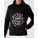 Hoodie barbat cu gluga dear santa negru