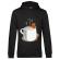 Hoodie barbat cu gluga gingerbread man negru