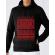 Hoodie barbat cu gluga greetings negru