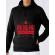 Hoodie barbat cu gluga ho ho ho merry christmas negru