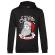 Hoodie barbat cu gluga only santa can judge me negru