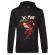 Hoodie barbat cu gluga santa skank kid negru