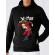 Hoodie barbat cu gluga santa skank kid negru
