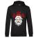 Hoodie barbat cu gluga smile santa negru