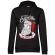 Hoodie dama cu gluga only santa can judge me negru