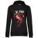 Hoodie dama cu gluga santa skank kid negru