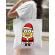 Sacosa din panza santa minions alb