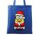 Sacosa din panza santa minions albastru regal