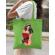 Sacosa din panza sexy santa girl verde mar
