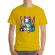 Tricou adler barbat christmas carol galben