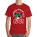 Tricou adler barbat dashing through the no rosu