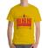 Tricou adler barbat ho ho ho merry christmas galben