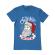 Tricou adler barbat only santa can judge me albastru azuriu