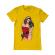 Tricou adler barbat sexy santa girl galben