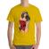 Tricou adler barbat sexy santa girl galben