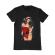 Tricou adler barbat sexy santa girl negru