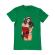 Tricou adler barbat sexy santa girl verde mediu