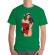 Tricou adler barbat sexy santa girl verde mediu