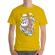 Tricou adler barbat skater santa galben