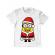 Tricou adler copil santa minions alb
