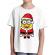 Tricou adler copil santa minions alb