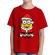 Tricou adler copil santa minions rosu