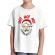 Tricou adler copil smile santa alb