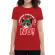 Tricou adler dama dashing through the no rosu
