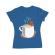 Tricou adler dama gingerbread man albastru azuriu