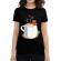 Tricou adler dama gingerbread man negru