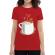 Tricou adler dama gingerbread man rosu