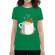 Tricou adler dama gingerbread man verde mediu