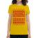 Tricou adler dama greetings galben