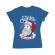 Tricou adler dama only santa can judge me albastru azuriu