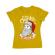 Tricou adler dama only santa can judge me galben