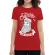 Tricou adler dama only santa can judge me rosu