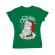 Tricou adler dama only santa can judge me verde mediu