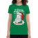 Tricou adler dama only santa can judge me verde mediu